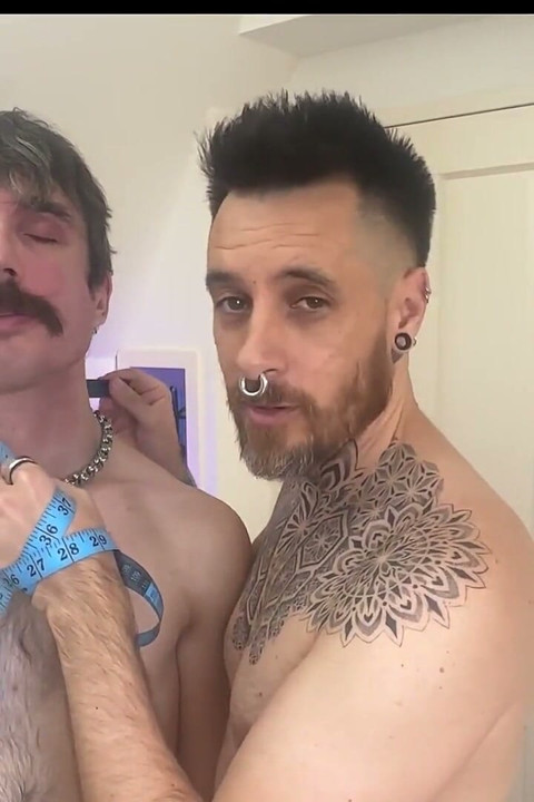 Custom Fitted Stepdaddy Tailor Breaks in His Pup