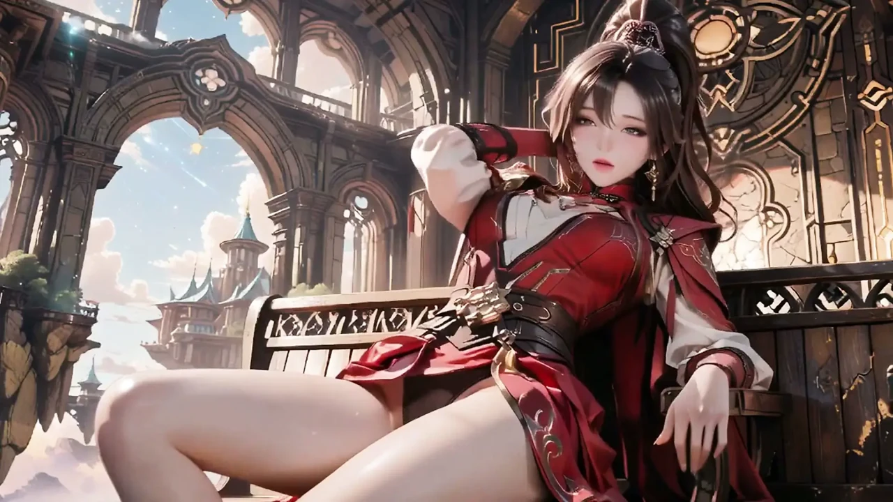 Red Armor Queen in the Floating City! Epic Fantasy Tease.