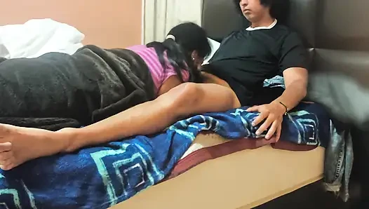 With my mother-in-law, she loves to suck my cock
