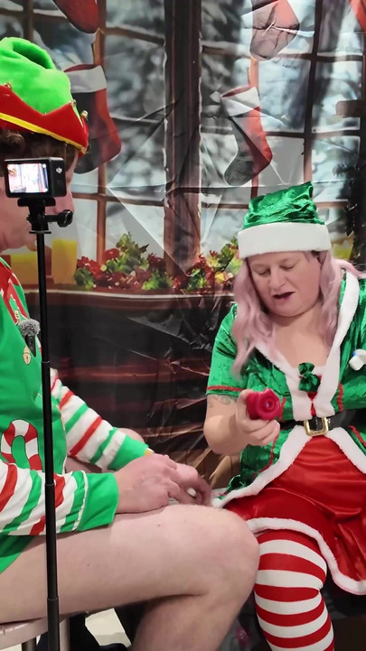Naughty Elves on the Sex Toy Shelf Day 3 | Clip 2