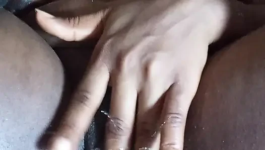 Bathing and fingering my pussy