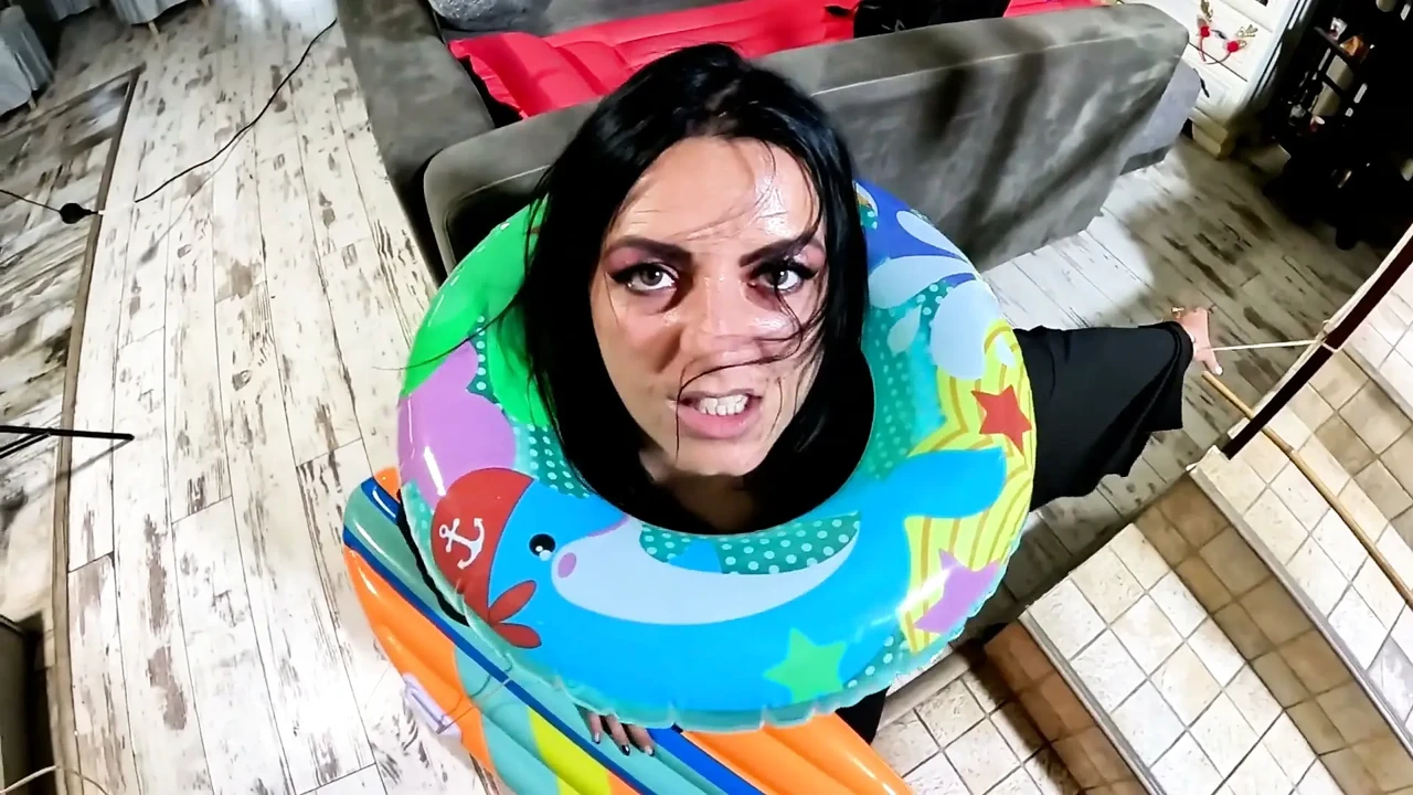 Dominant Witch Inflatable Fetish. Deepthroat, Doggy Creampie, Popping and Intense Orgasm