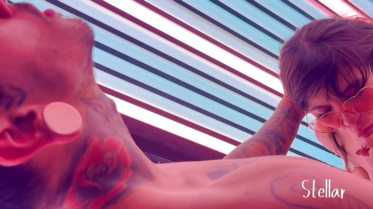 Fucking Inside the Tanning Booth Until I Get a Load in My Mouth