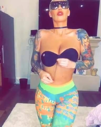 Amber Rose big tits and ass