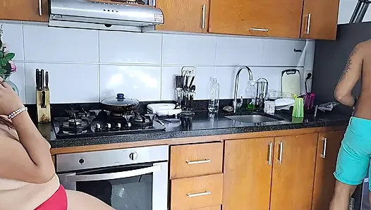 Big tits milf fucks with her stepson