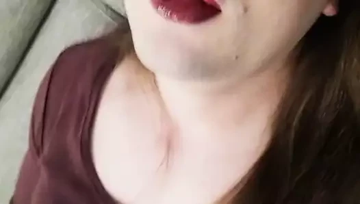 crossdresser am wichsen