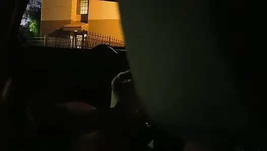 Stranger Gives Wife Orgasm in Car Husband Watches