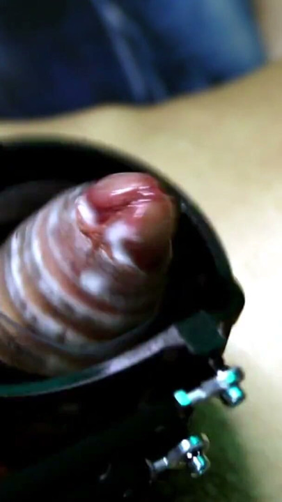 How long can this poor penis withstand the movements of a BDSM machine? | Clip 2
