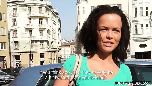 Public Pickups - Big Tit Linette Slag Will Do Anything to Be a Model
