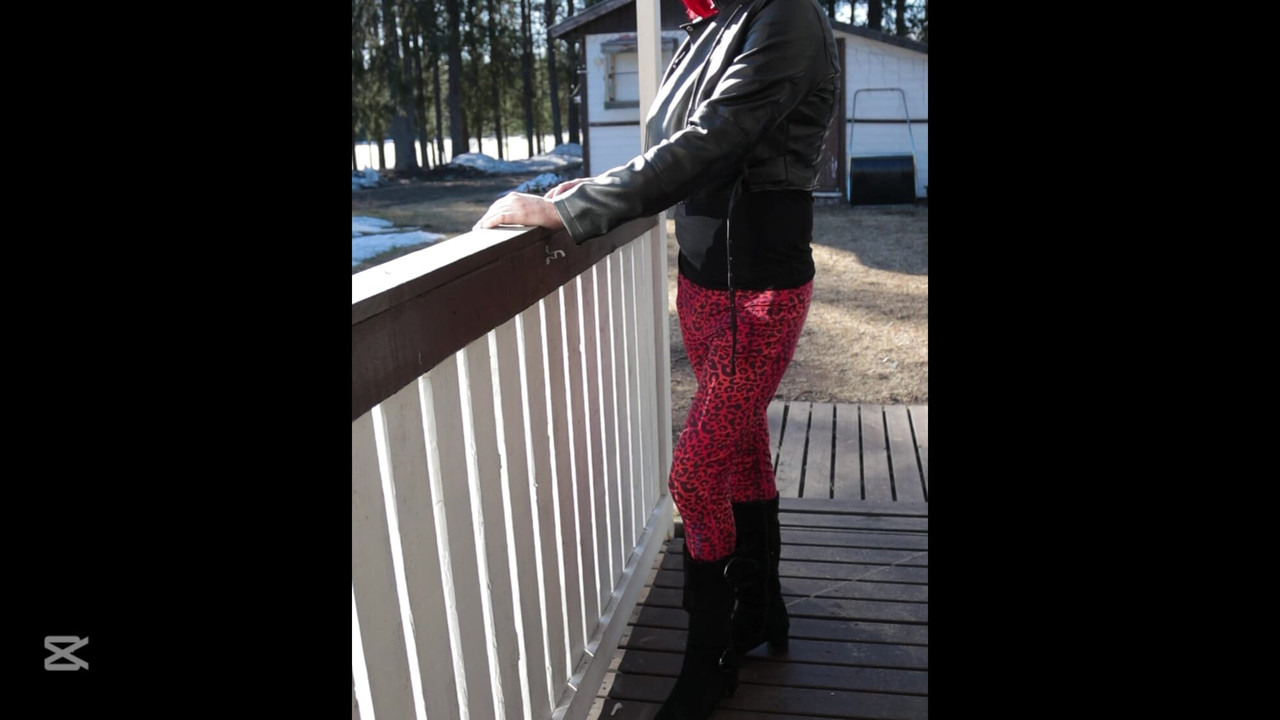 Me walking in sexy outfit
