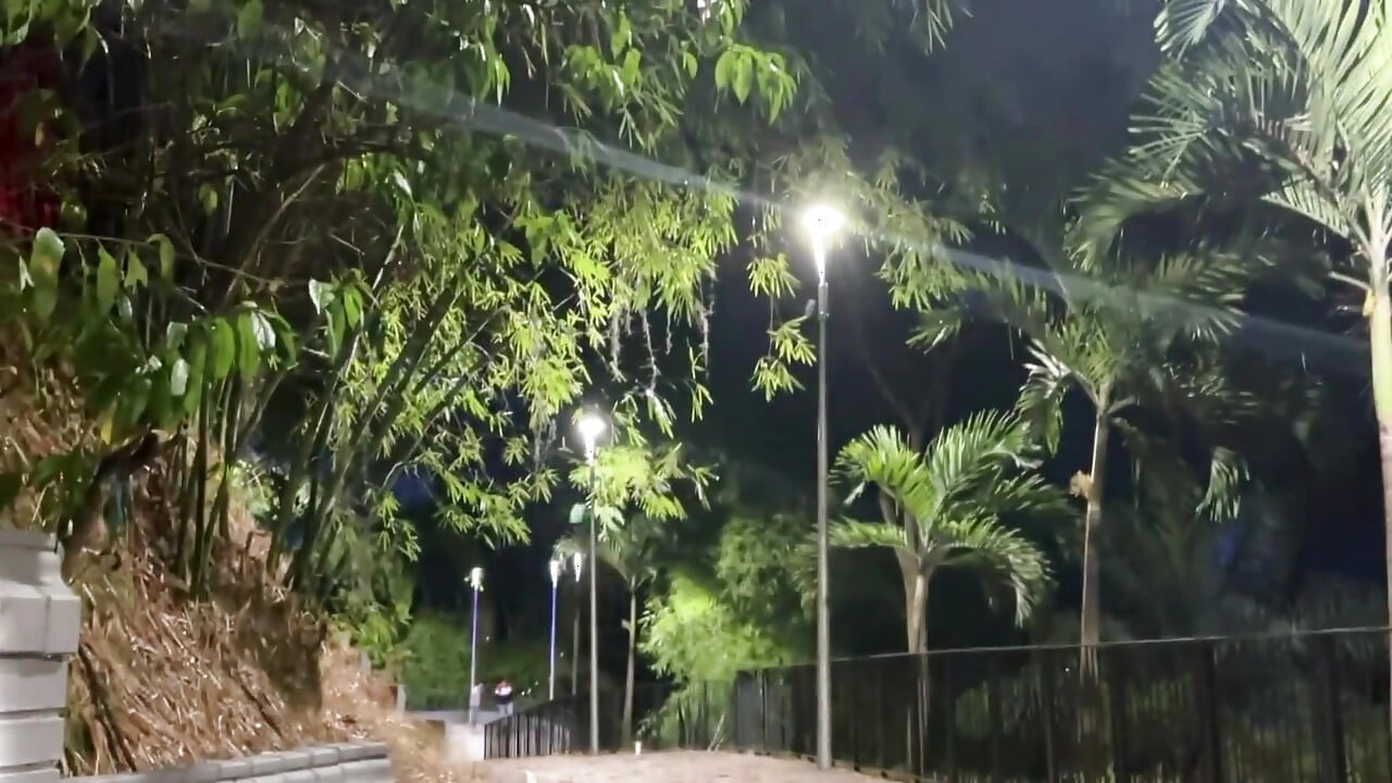 Ateşli Kolombiyalı üniversiteli kız dersten sonra arkadaşının erkek arkadaşıyla parkta sikişiyor