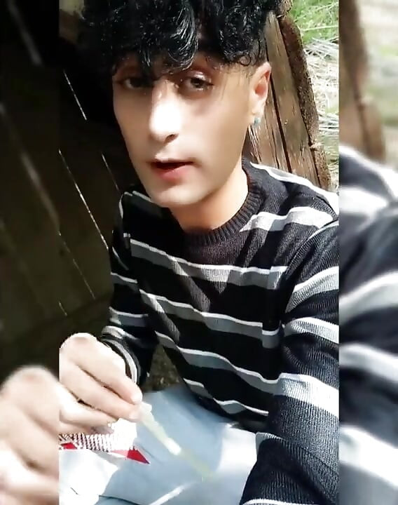 Boy Plays with Used Condom and Cum for Request From Straight Friend