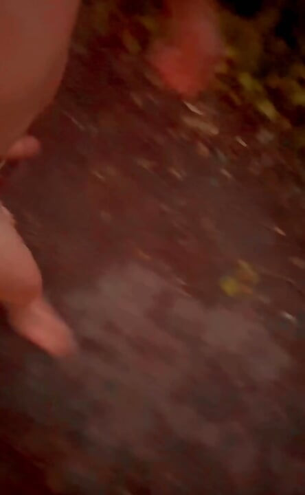 Long naked walk to the welcome sign , different direction
