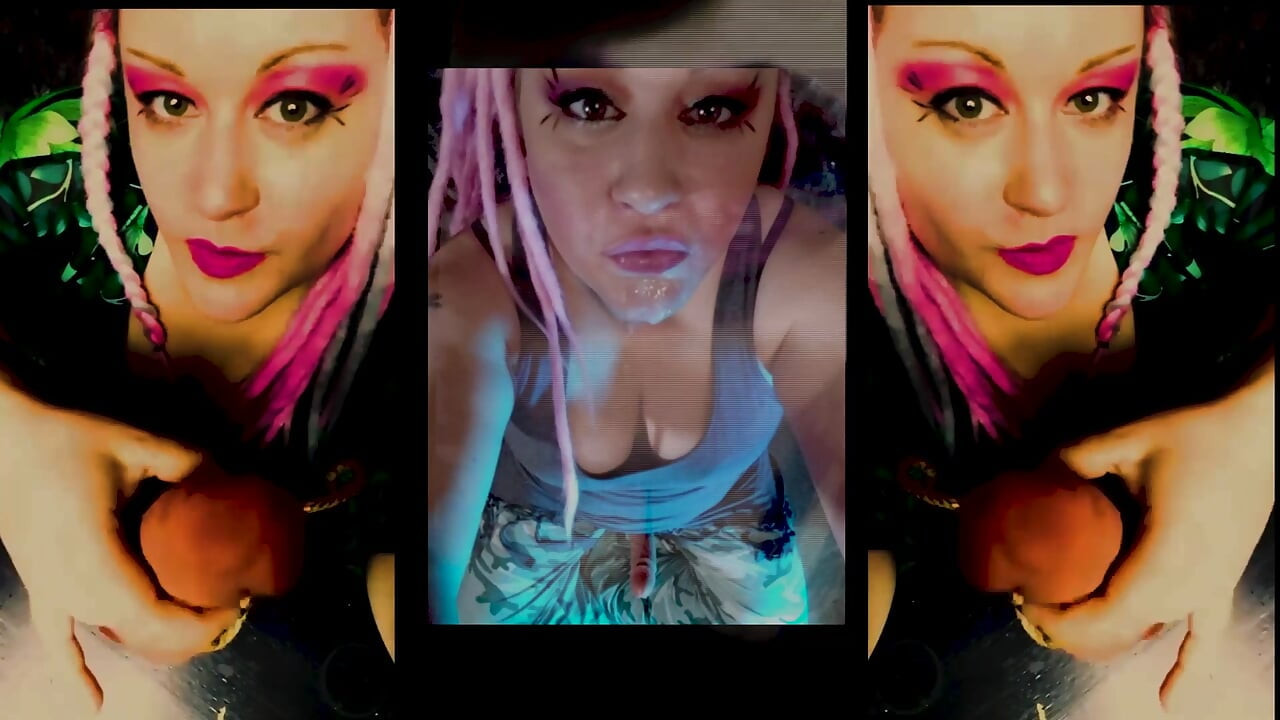 CBT da bunda pervertida sexy transsexual joi e soquete de porra cheirando