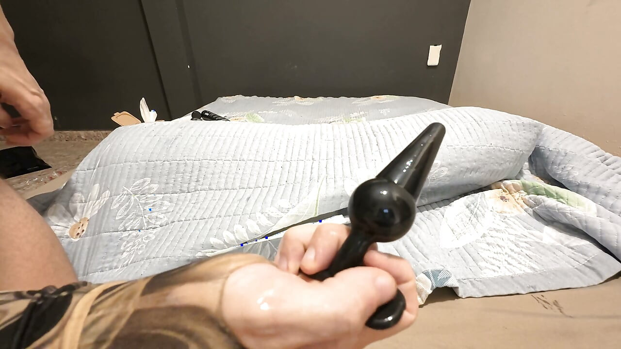 A Skinny Teenager Plays with His Butt for the First Time.