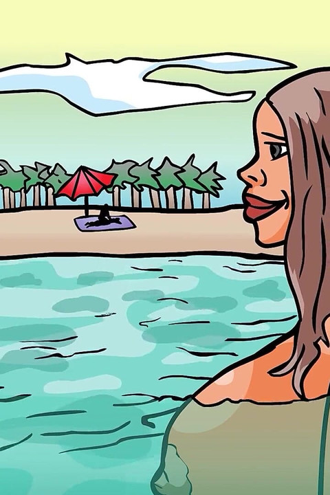 曲線美のある妻が休暇中に夫を裏切る