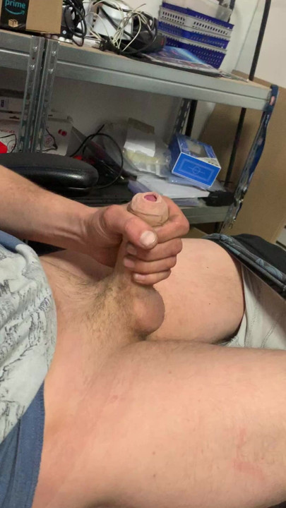 Jerked off at work
