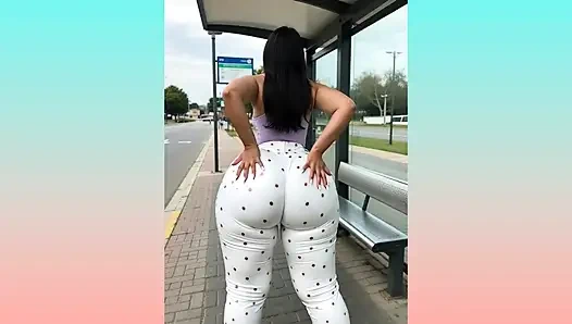 Большая задница на публике