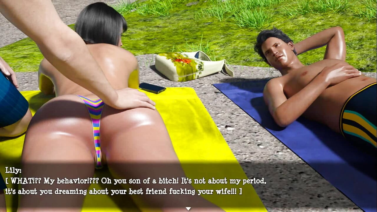 Lily of the valley: she is topless in front her husbands best friend