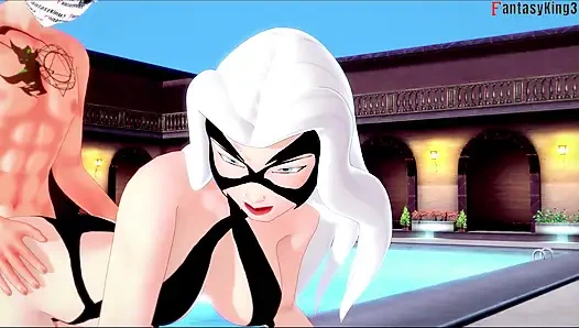 Felicia hardy (siyah kedi) ateşli bikinili seks - harika