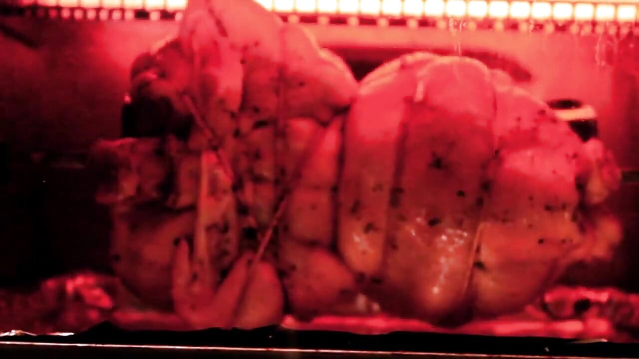 Meat massage meat on spit meat in my mouth