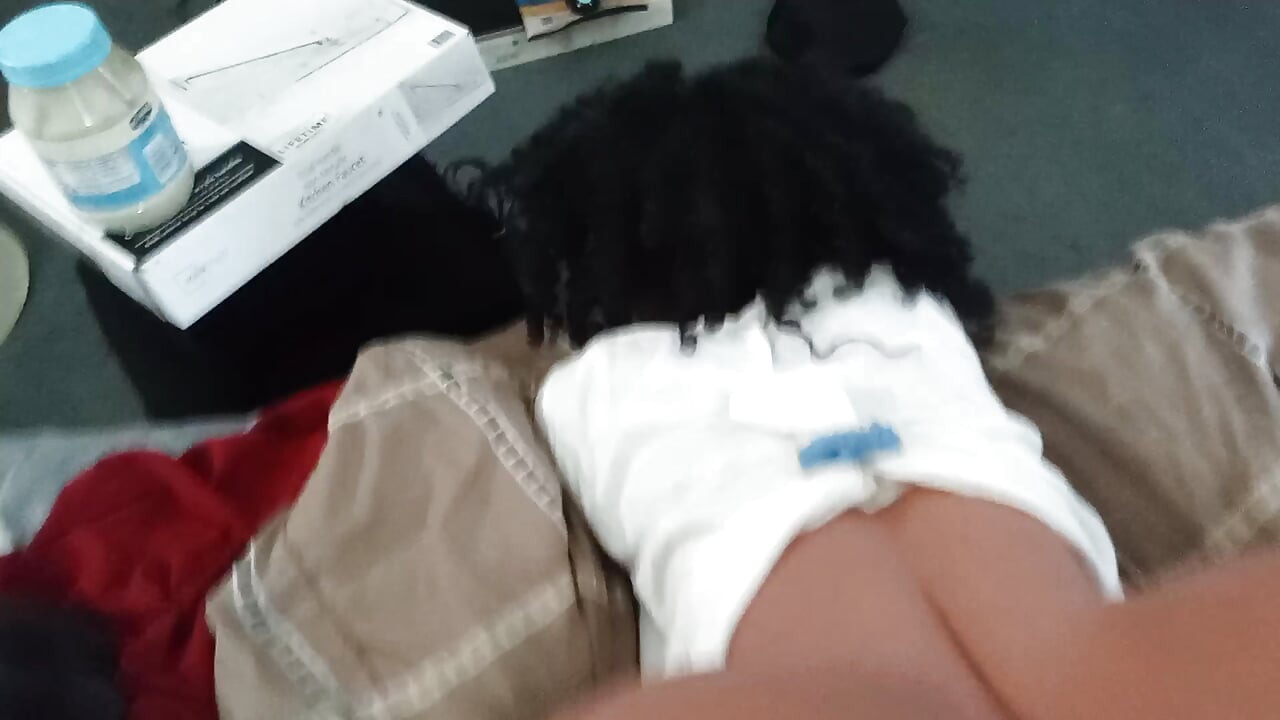I found a new ''Remote Control Holder'' LOL..Parkin' My Roku Remote Right In Between Her Big, Black Bootycheekz