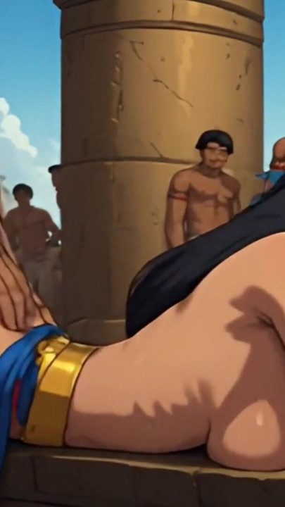 Compilación de faraones de dibujos animados hentai de reyes del antiguo Egipto, pirámide, reina, | Clip 2