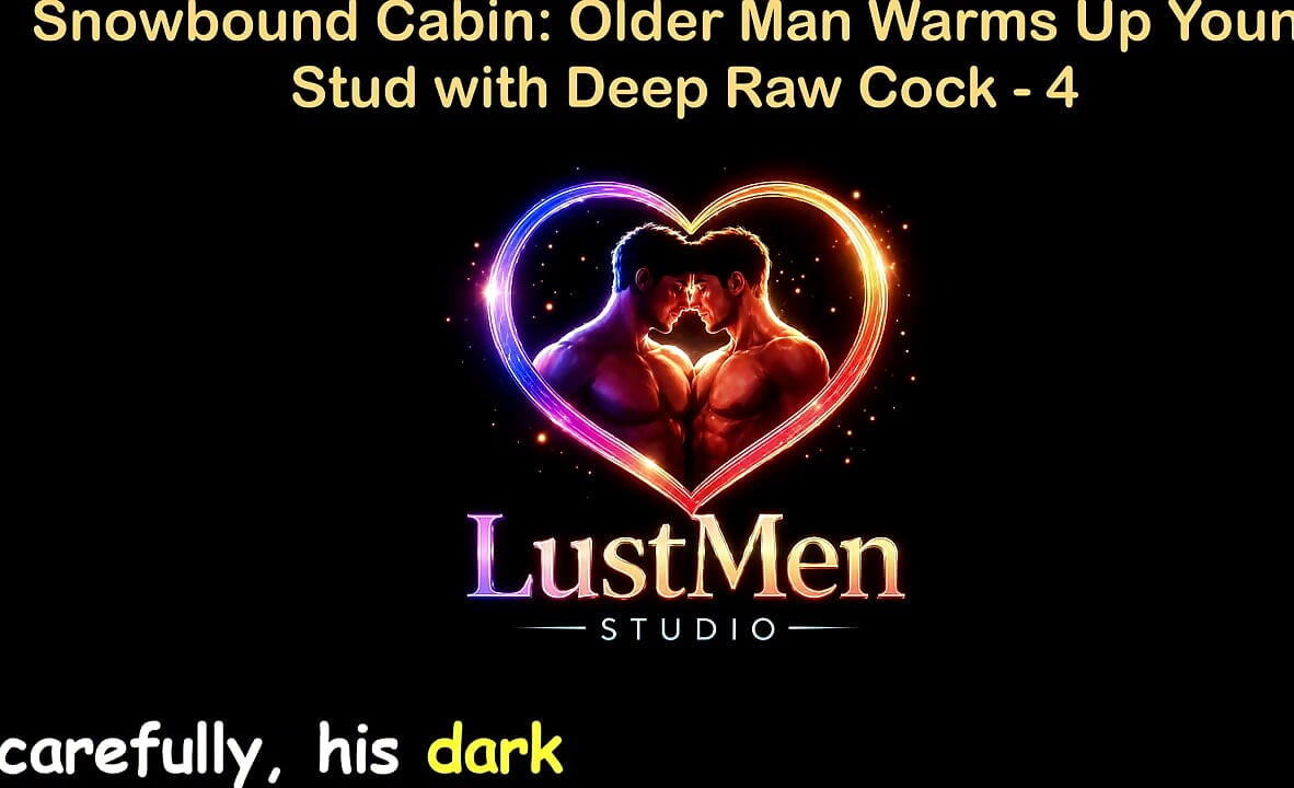 English Audio Gay Sex Story - Snowbound Cabin Older Man Warms up Young Stud with Deep Raw Cock - Part 4