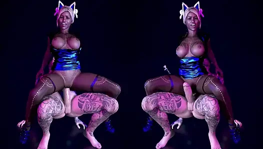 Di Klub Malam, Mulatto Panas Disetubuhi Oleh Kontol Putih Besar