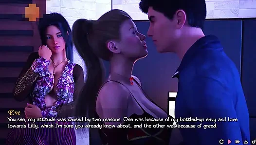 Saf aşk #14 - kızlar ve Jack 4'lü grup seks yaptı.