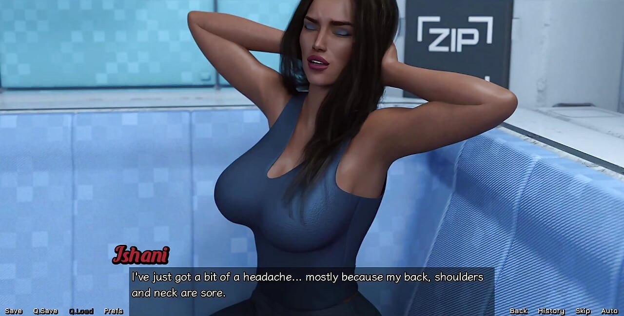 Stranded in Space - Indian MILF with Big Tits Moans While Getting a Massage