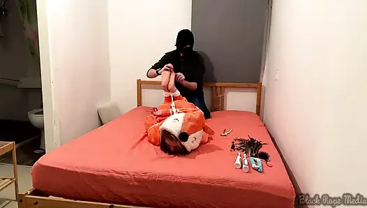 Miriam Bound and Tickled in Onesie