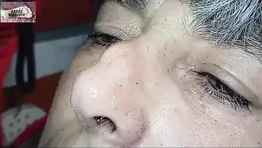 Submissive Loves Her Feet and Sucks Her Owner's Cock 1