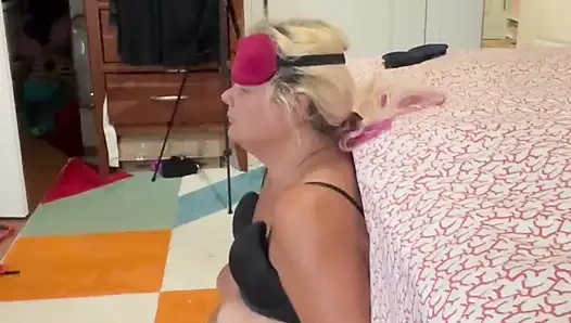 Busty Blonde Tied up and Used Hard