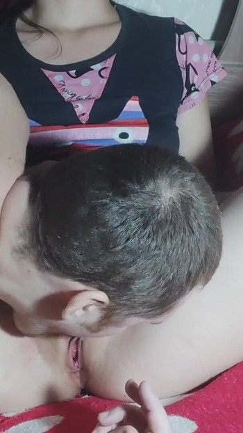 Emotional moment from "Unable to resist, he licked my pussy and played with my clit."