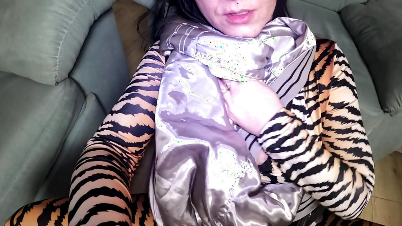 Smoking Fetish, Bomber Jacket Destruction and Dirty Masturbation in a Glossy Nylon Jumpsuit