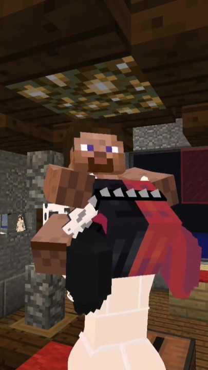 Minecraft jenny mod fapcraft - ellie, ibu goth dommy dengan bikini sapi dan pemerah susu yang nikmat | Klip 1