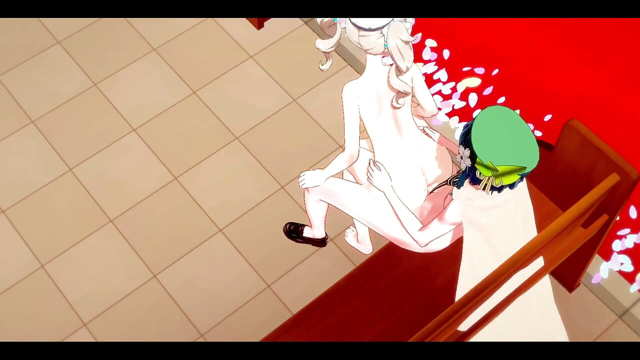 Genshin Impact Hentai - Barbara X Venti Sex in a Church - Japanese Asian Manga Anime Game Porn