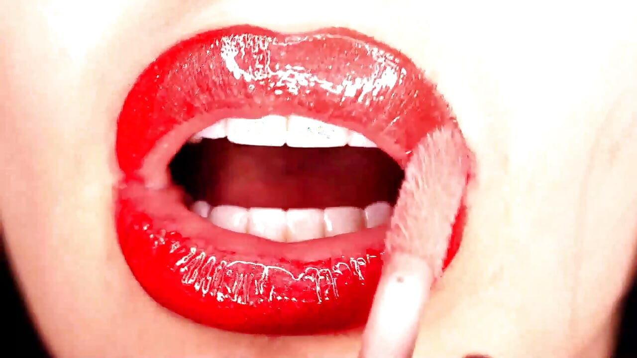 Rode lippenstift compilatie & lippen plagen! 50$ in plaats van oorspronkelijke prijs 85$