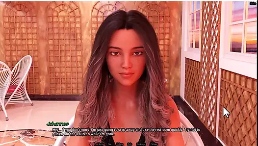 Radiant 6, официантка показывает мне свои сиськи