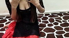 Indian Girlfriend seducing boyfriend to fuck her, teenage gf sneaks her boyfriend into her room to fuck, hard sex, saara