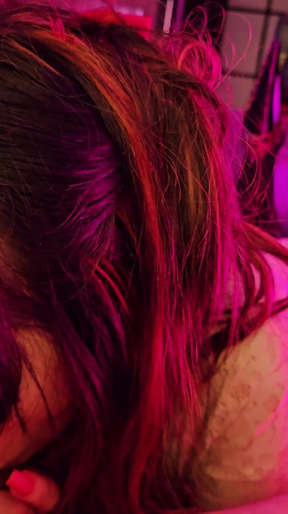 Hot Wife in Leopard Stilettos & Heavy Makeup Takes My Cock so Deep She Has Gag Reflex