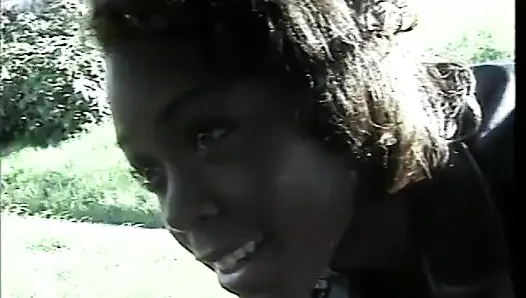 Black girl rides a huge white cock
