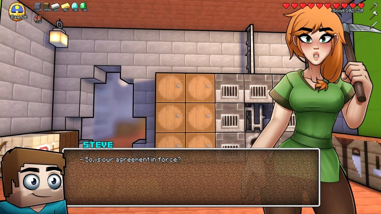 Minecraft Horny Craft - 5. rész - Loveskysanhentai kiéhezett kézimunkája
