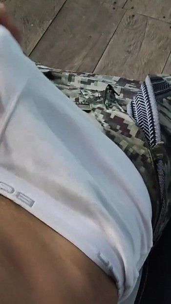 Key moment from "Coming from the army he touched my huge bulge and I masturbated in my underwear"