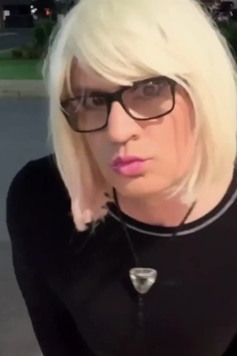 Slutty Sissy Gym, Bus Stop, Booty Shorts Dildo Assfuck