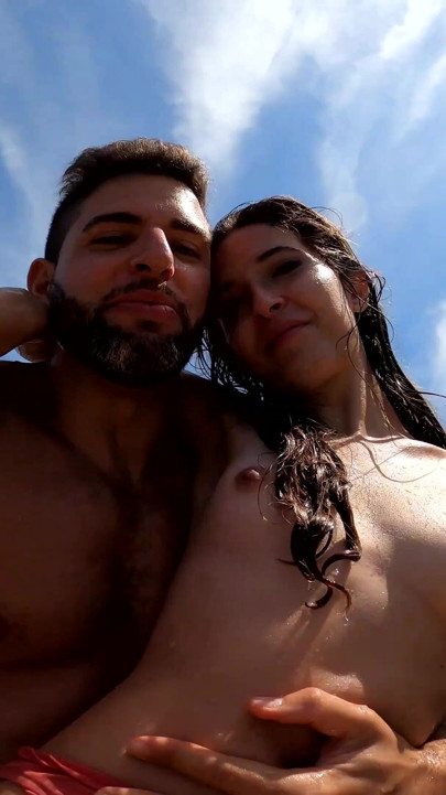 Fucking A Skinny Teen Girl On A Public Nude Beach | Clip 1