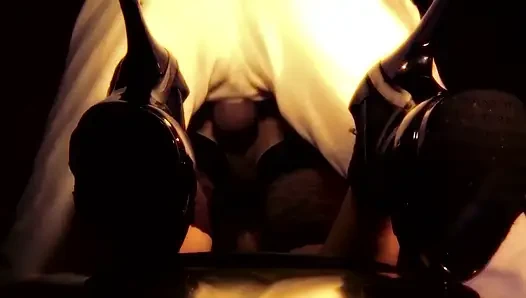 Blonde Fist-slut Fists to Elbow and Squirts Fountain-like Solo!