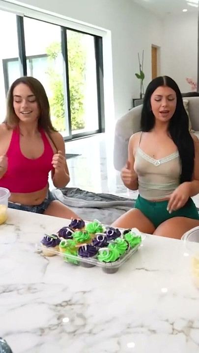 Best Friend Forever Girl Night Extravaganza Filled With Snacks, Spooky Flicks, And Lots Of Tits | Clip 1