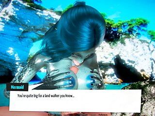 Sexus Resort: распутная русалка делает сиськи в воде - ep2